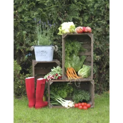 Haveindretning ^ Garden Life ÆBLEKASSE TRÆ NATUR 40X51X31