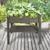 Højbede & Plantekasser ^ Garden Life HØJBED SORTBEJDSET 77 X 37 X 80 CM