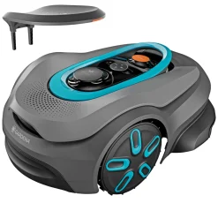 Robotplæneklippere ^ Gardena SILENO SENSE ROBOTPLÆNEKLIPPER INKL. GARAGE 550 M2