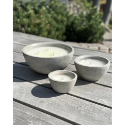 UDENDØRS STEARINLYS BETON GRÅ Ø12,8XH 8,2 CM>Garden Life Online