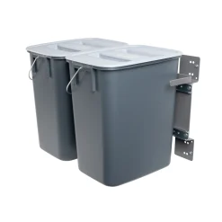 2X12 L. AFFALDSSORTERING GRÅ 450 X 305 X 255 MM>G. funder Best