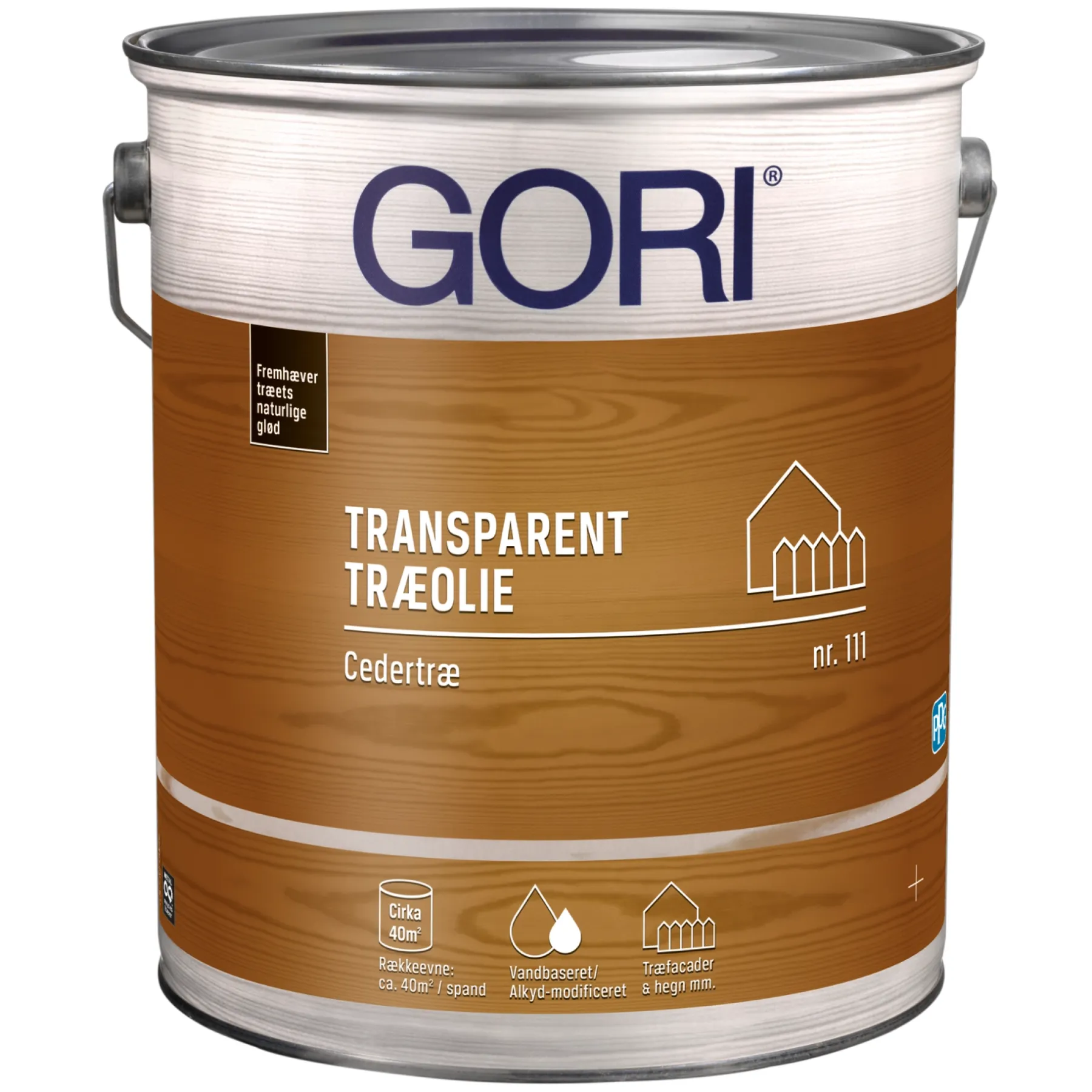 Træolie ^ Gori 111 CEDERTRÆ OLIE 5 L TRANSPARENT