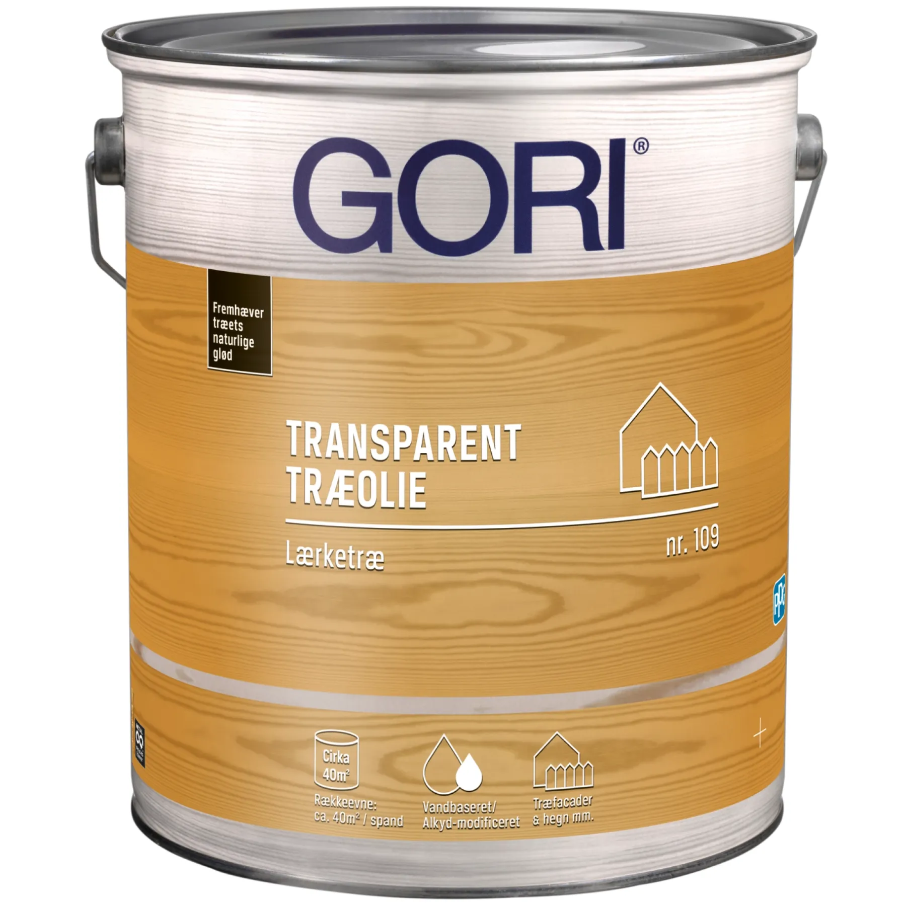 Træolie ^ Gori 109 LÆRKETRÆ OLIE 5 L TRANSPARENT