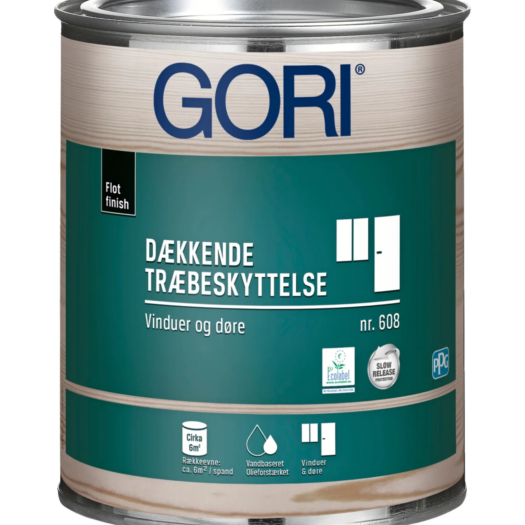 Vinduesmaling ^ Gori 608 VINDUESMALING 0,75 L RAL 9010 HVID