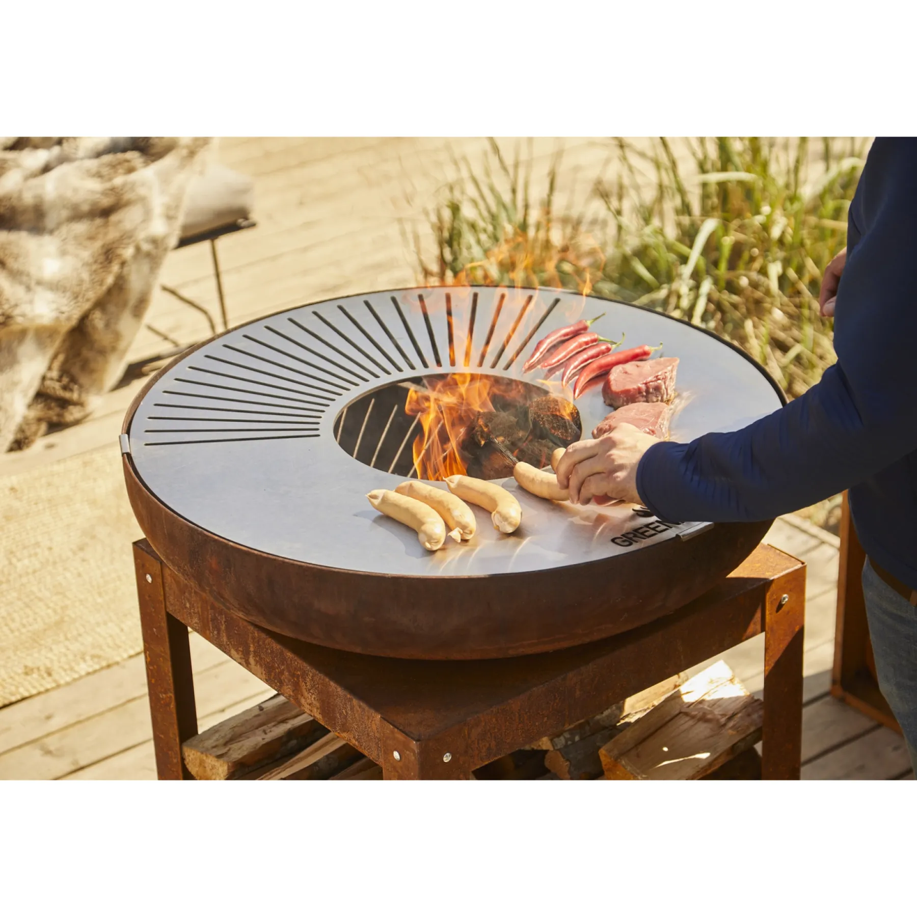 Kulgrill ^ Greenhand THOR BÅLFAD RUST PATINA
