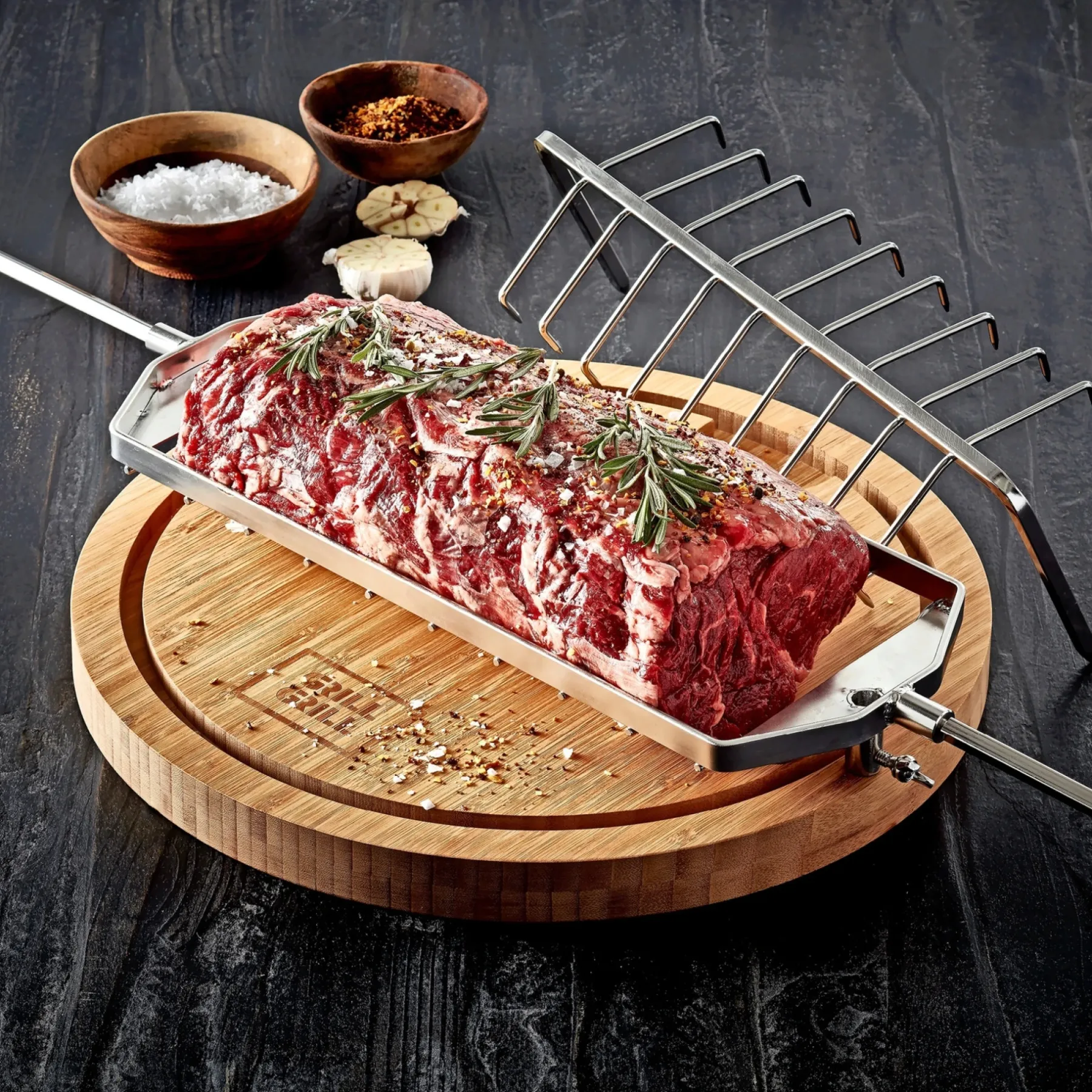 Grilltilbehør ^ GrillGrill ROTISSERI STEGEKURV