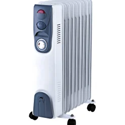 Radiatorer ^ Gripo FRITSTÅENDE OLIERADIATOR M/TIMER 64 X 16 X 44 CM 2000W