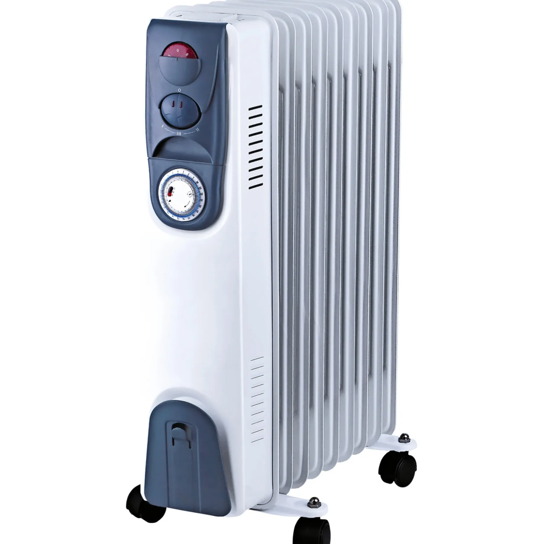 Radiatorer ^ Gripo FRITSTÅENDE OLIERADIATOR M/TIMER 64 X 16 X 44 CM 2000W