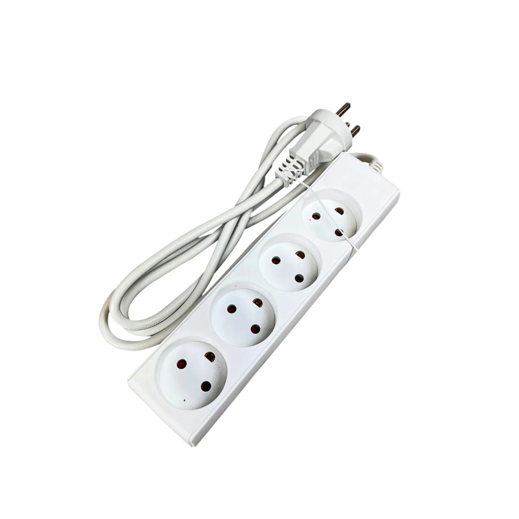 Ledninger ^ Gripo STIKDÅSE 4 UDTAG M/JORD HVID 1,5 M KABEL
