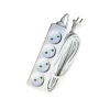 Ledninger ^ Gripo STIKDÅSE 4 UDTAG U/JORD HVID 5 M KABEL
