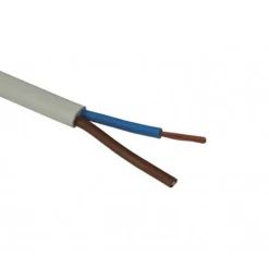 H03VVH2-F FLAD LEDNING 2X0,75MM² 100 M HVID>Gripo New