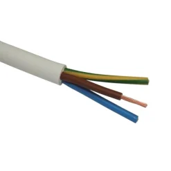 H03VVH-F RUND LEDNING 3X0,75 MM² 50 M HVID>Gripo Best
