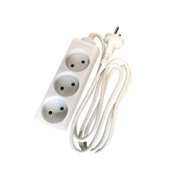 STIKDÅSE 3 UDTAG U/JORD HVID 1,5 M KABEL>Gripo Hot