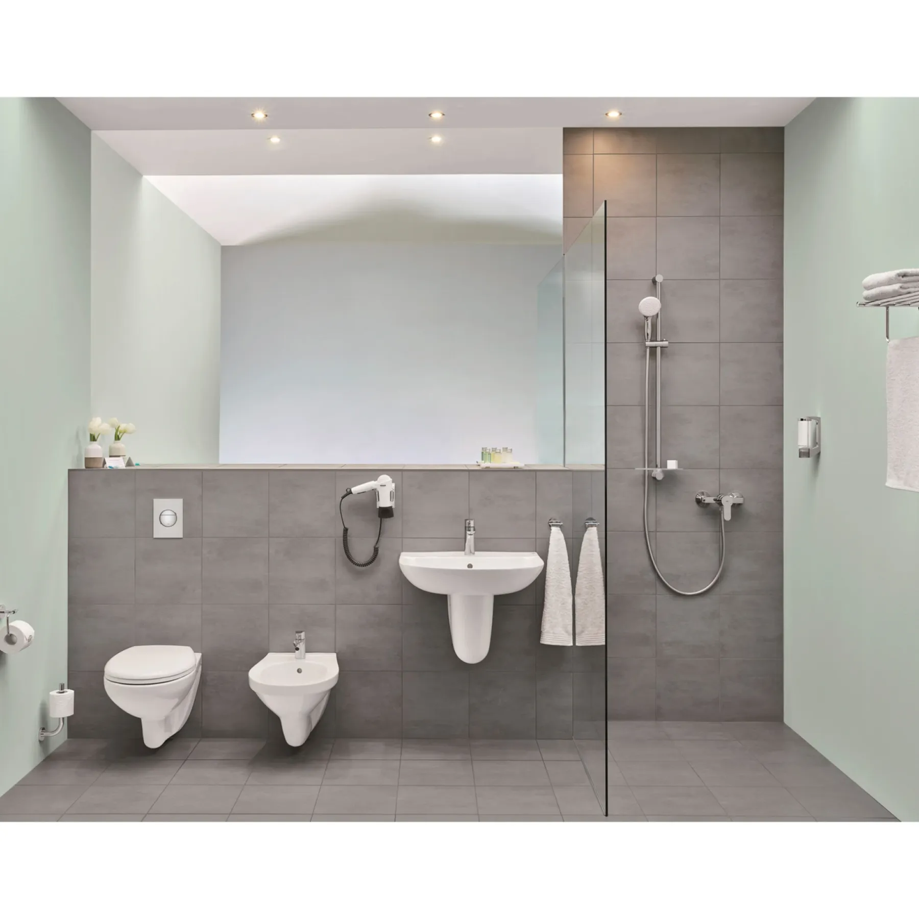 Toiletter ^ Grohe BAU CERAMIC M/SOFT CLOSE SÆDE VÆGHÆNGT TOILET