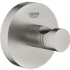 Tilbehør Badeværelse ^ Grohe ESSENTIALS QUICKFIX HÅNDKLÆDEKROG BØRSTET STÅL