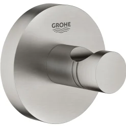 Tilbehør Badeværelse ^ Grohe ESSENTIALS QUICKFIX HÅNDKLÆDEKROG BØRSTET STÅL