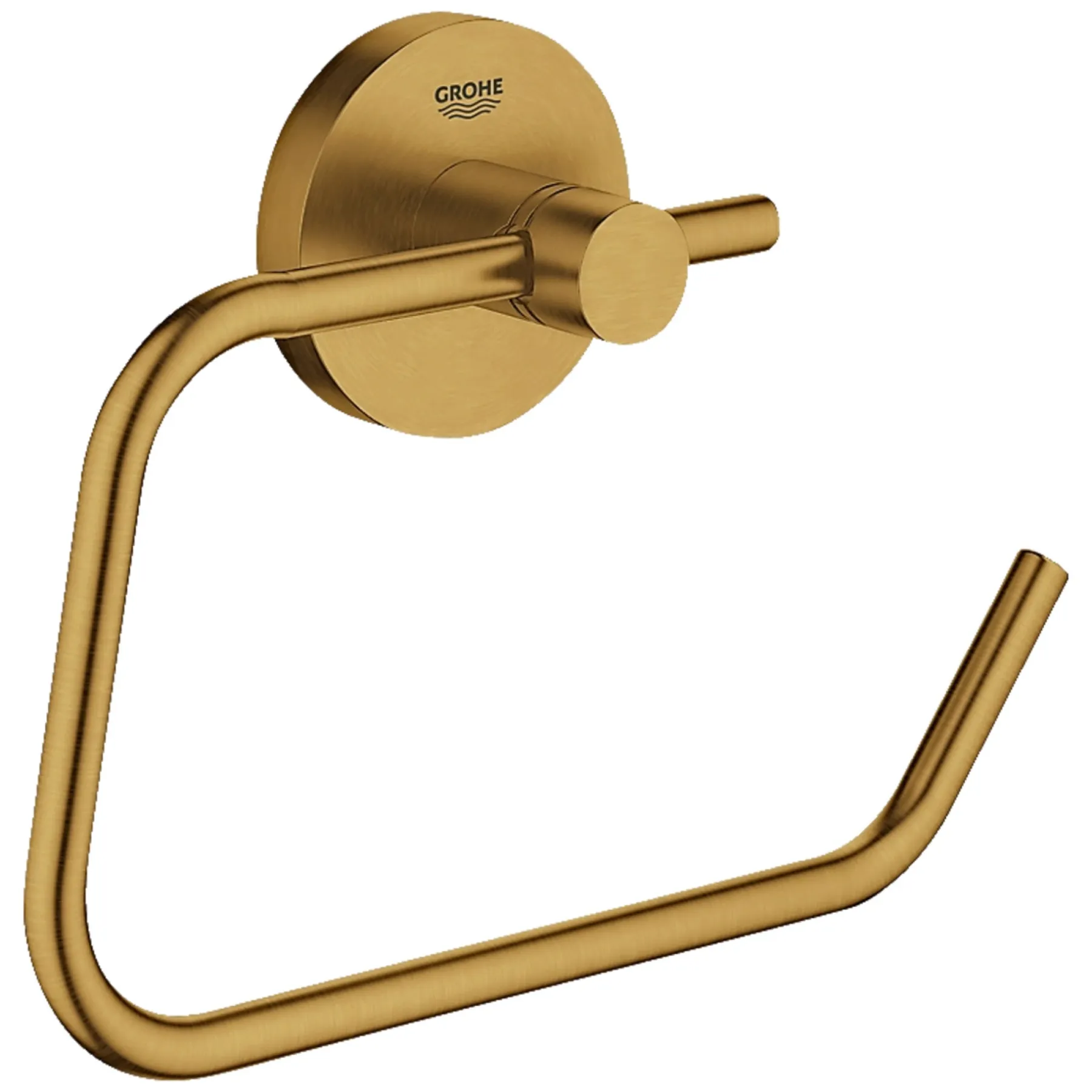 Tilbehør Badeværelse ^ Grohe ESSENTIALS TOILETPAPIRHOLDER BØRSTET MESSING