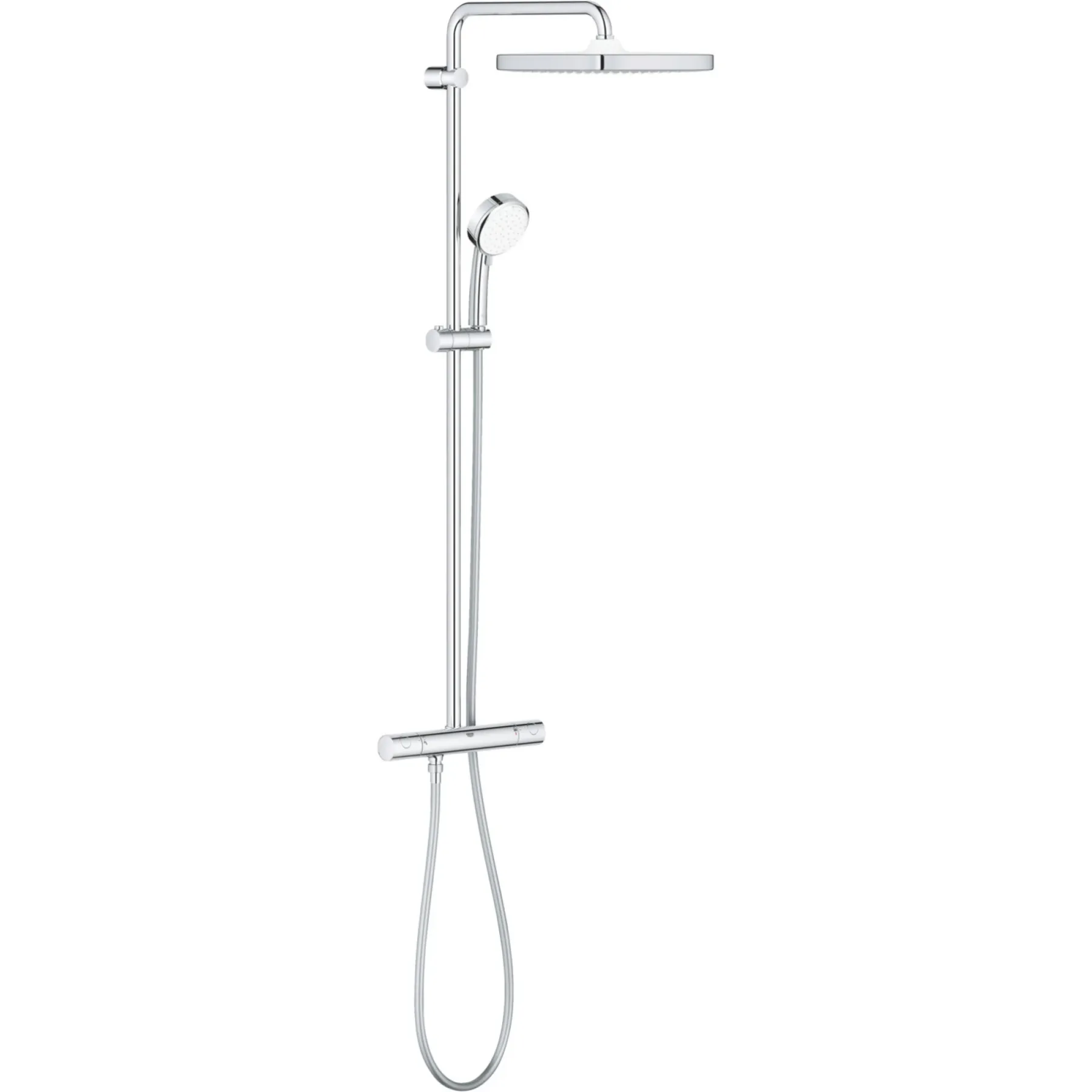 Brusestangssæt ^ Grohe TEMPTESTA 250 CUBE BRUSESYSTEM KROM