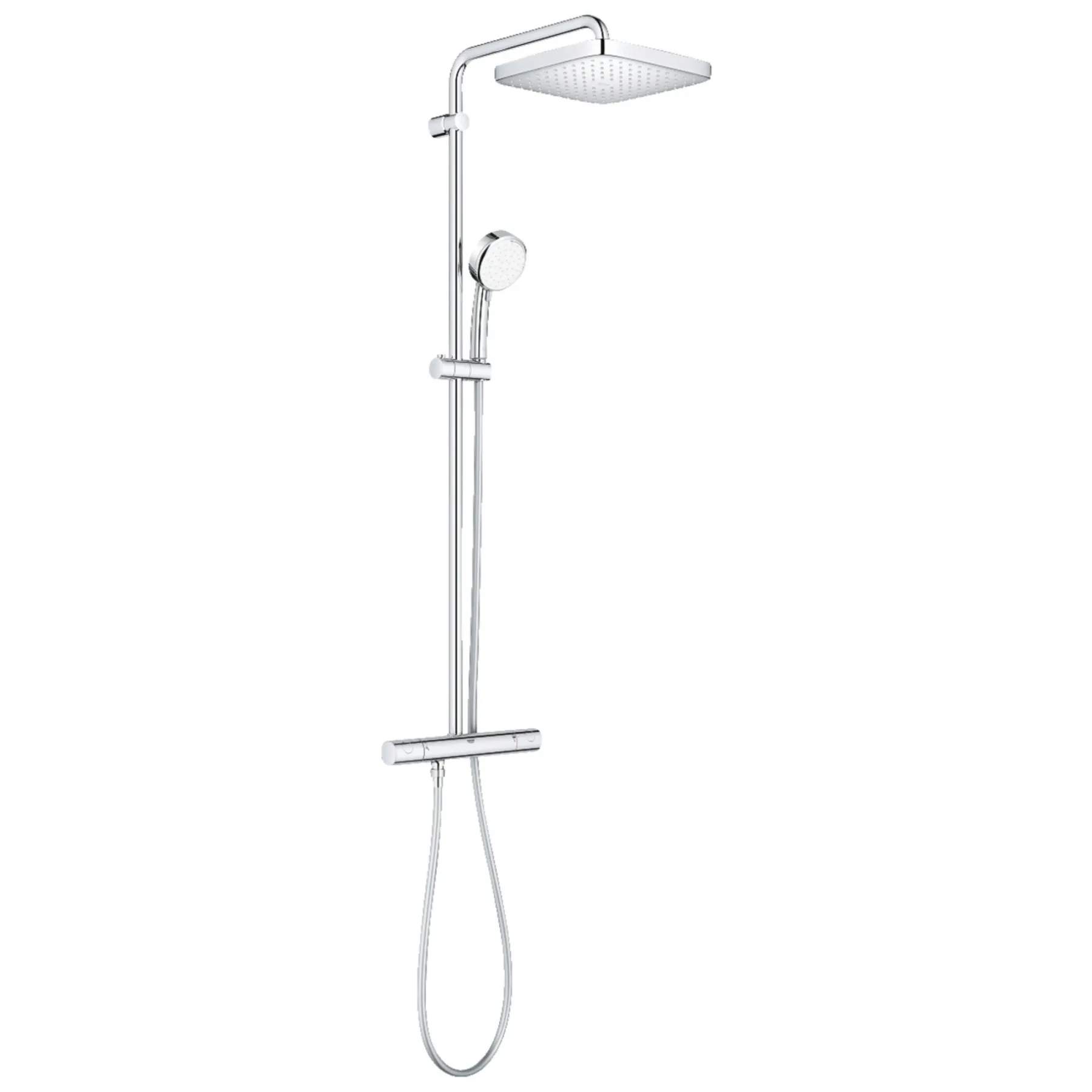 Brusestangssæt ^ Grohe TEMPTESTA 250 CUBE BRUSESYSTEM KROM