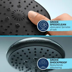 Brusestangssæt ^ Grohe VITALIO START VITALIO START 250 BRUSESYSTEM KROM