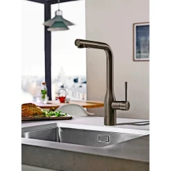 ESSENCE KØKKENARMATUR MAT SORT>Grohe Discount