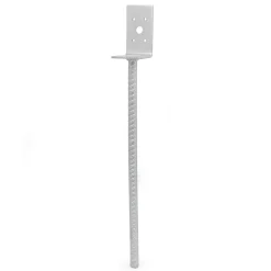Konstruktionsbeslag ^ Habo L-FORM STOLPEBÆRER 101X90X400 MM VARMGALVANISERET