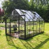 ICON 8 DRIVHUS EKSKL. SOKKEL 3 MM DELT GLAS SORT 9,7 M2>Halls Best