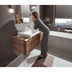 Vandhane ^ Hansgrohe VIVENIS 110 HÅNDVASKARMATUR 1-GREB MAT HVID