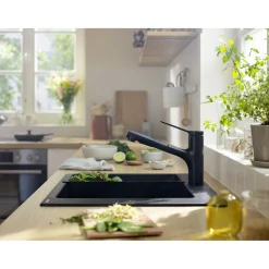 ZESIS M33 150, 2-JET KØKKENARMATUR MAT SORT>Hansgrohe Online