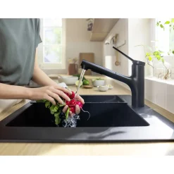 ZESIS M33 150, 2-JET KØKKENARMATUR MAT SORT>Hansgrohe Online