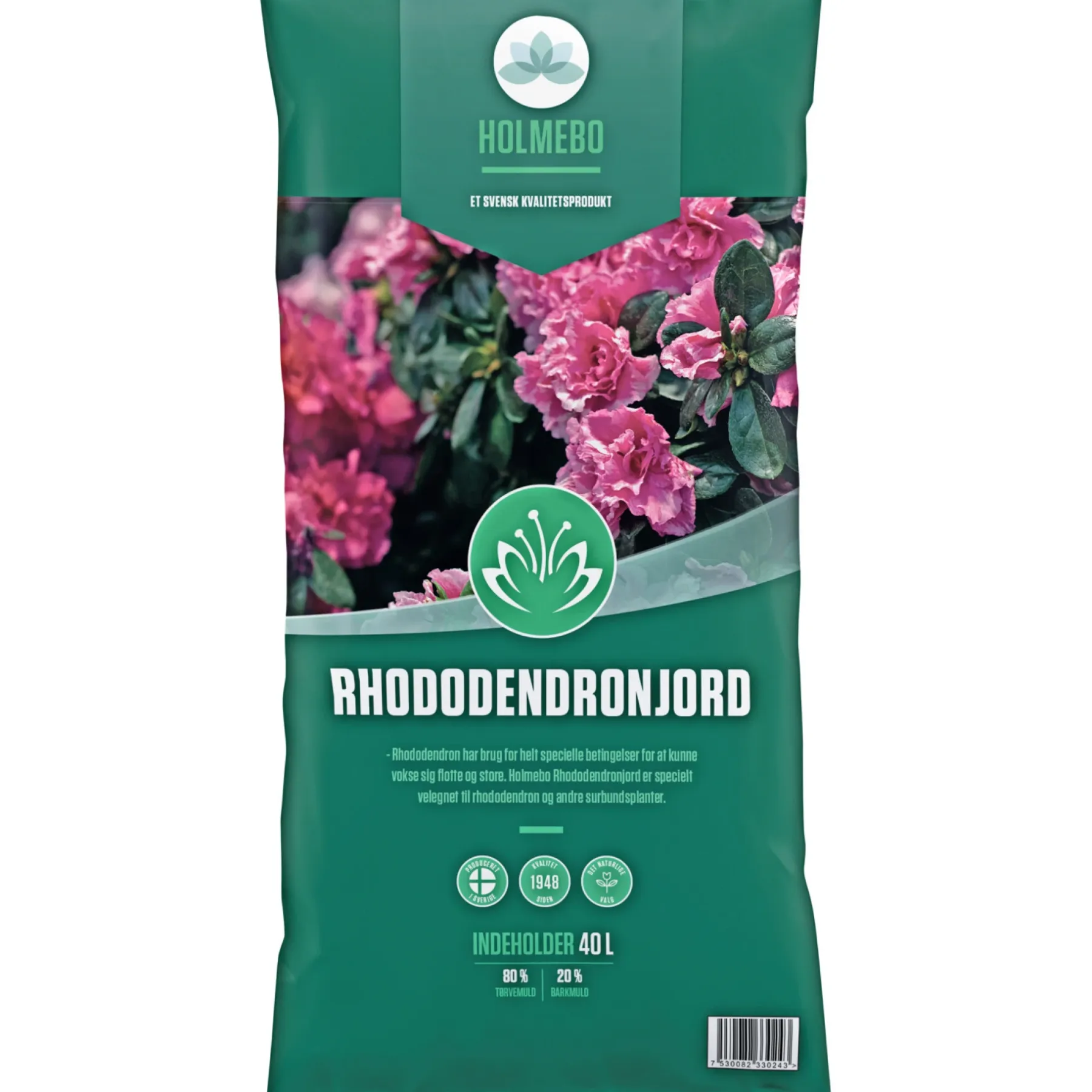 Jord ^ HOLMEBO 60 POSER Á 40 LTR RHODODENDRON JORD 2400 L