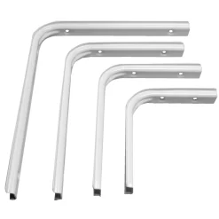 Møbel- & Inventarbeslag ^ Home>it U-PROFIL HYLDEKNÆGTE 125X150 MM HVID 1 STK