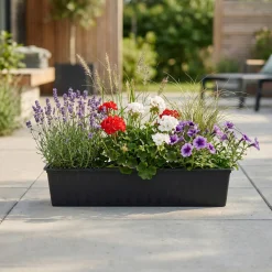 Havekrukker ^ Hortus AGRO 208-401 ALTANKASSE PLAST ANTRACITGRÅ L80 CM