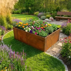 210-900 UDEN BUND HØJBED RUST PATINA 40 X 120 X 80 CM>Hortus Hot
