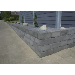 Belægningssten ^ IBF HOLMEGAARDSTEN KANTBLOK 14 X 14 X 21 CM SORT/ANTRACIT
