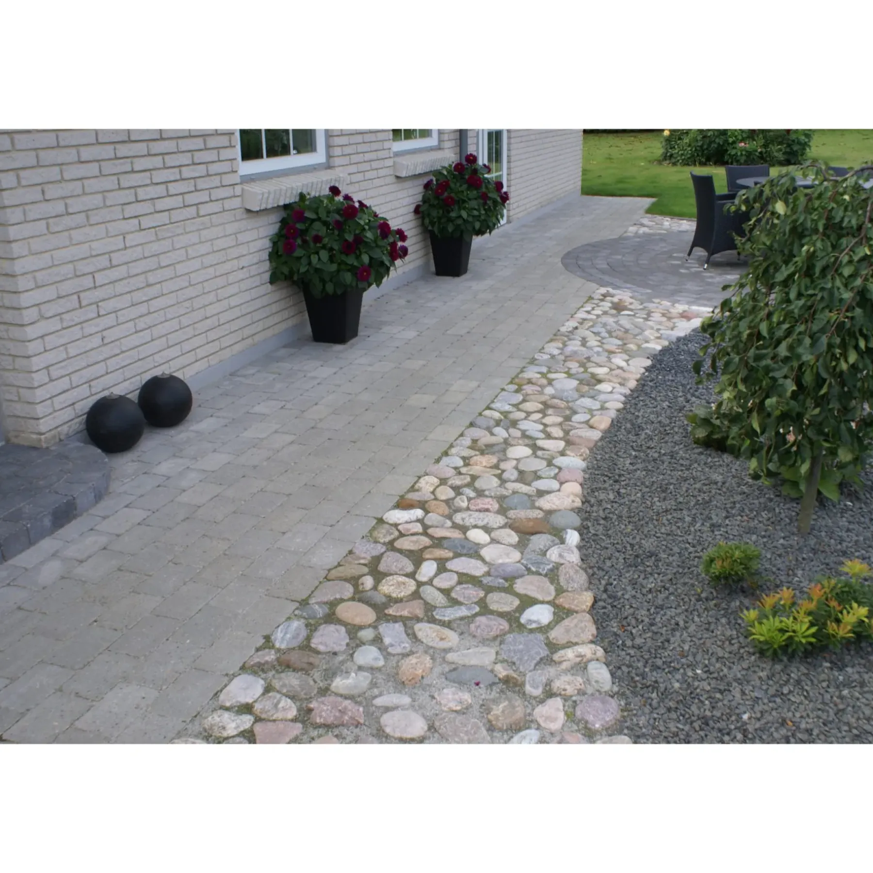 Belægningssten ^ IBF HOLMEGAARDSTEN NORMALSTEN BELÆGNINGSSTEN 7 X 14 X 21 CM GRÅ