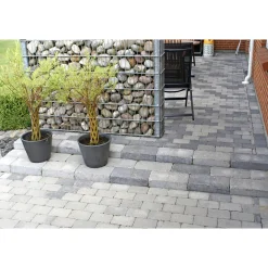 Belægningssten ^ IBF HOLMEGAARDSTEN NORMALSTEN BELÆGNINGSSTEN 5 X 14 X 21 CM GRÅMIX