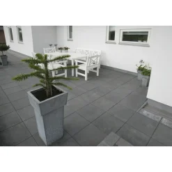 Havefliser ^ IBF MODUL 30 HAVEFLISE 8 X 30 X 30 CM SORT/ANTRACIT