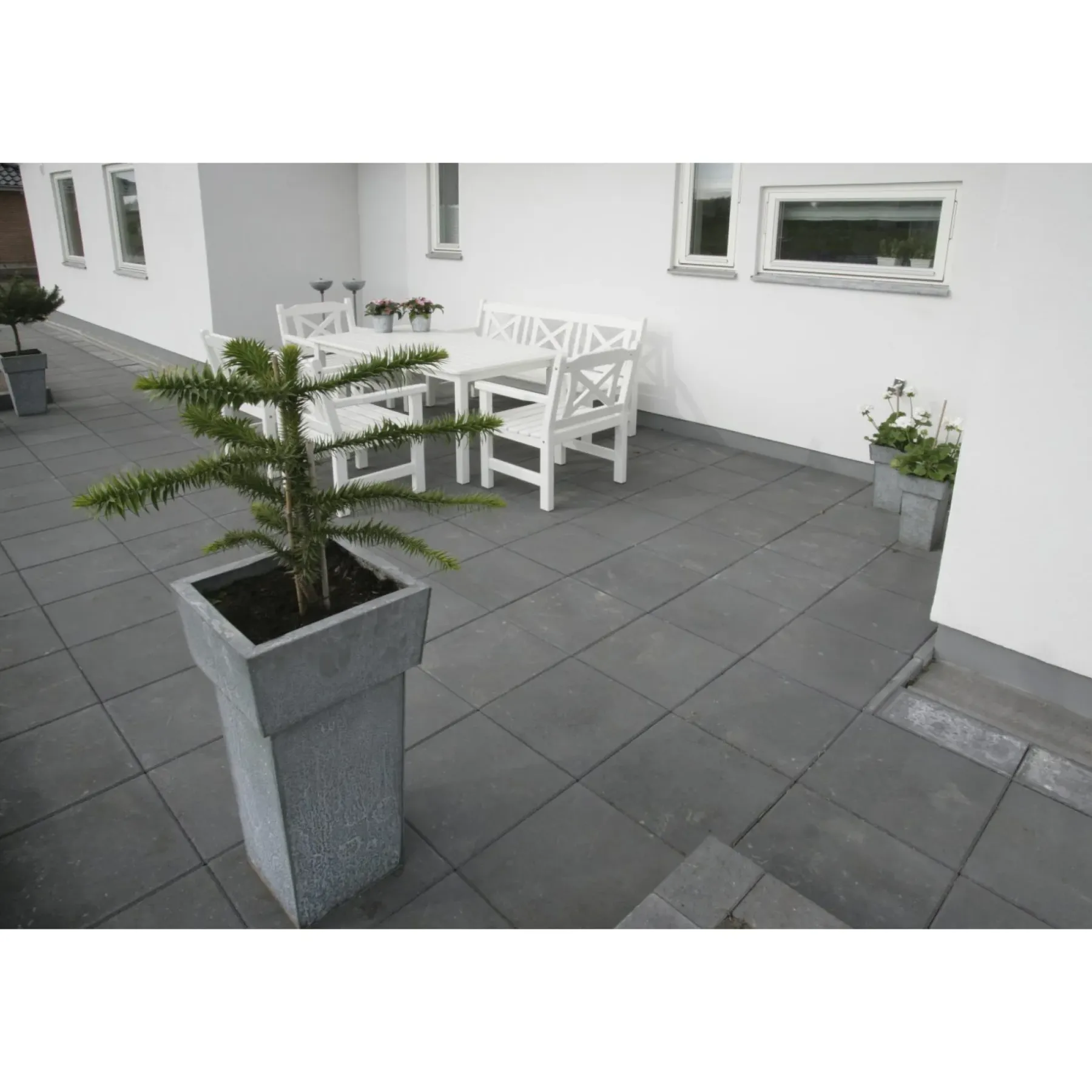 Havefliser ^ IBF MODUL 30 HAVEFLISE 8 X 30 X 30 CM SORT/ANTRACIT