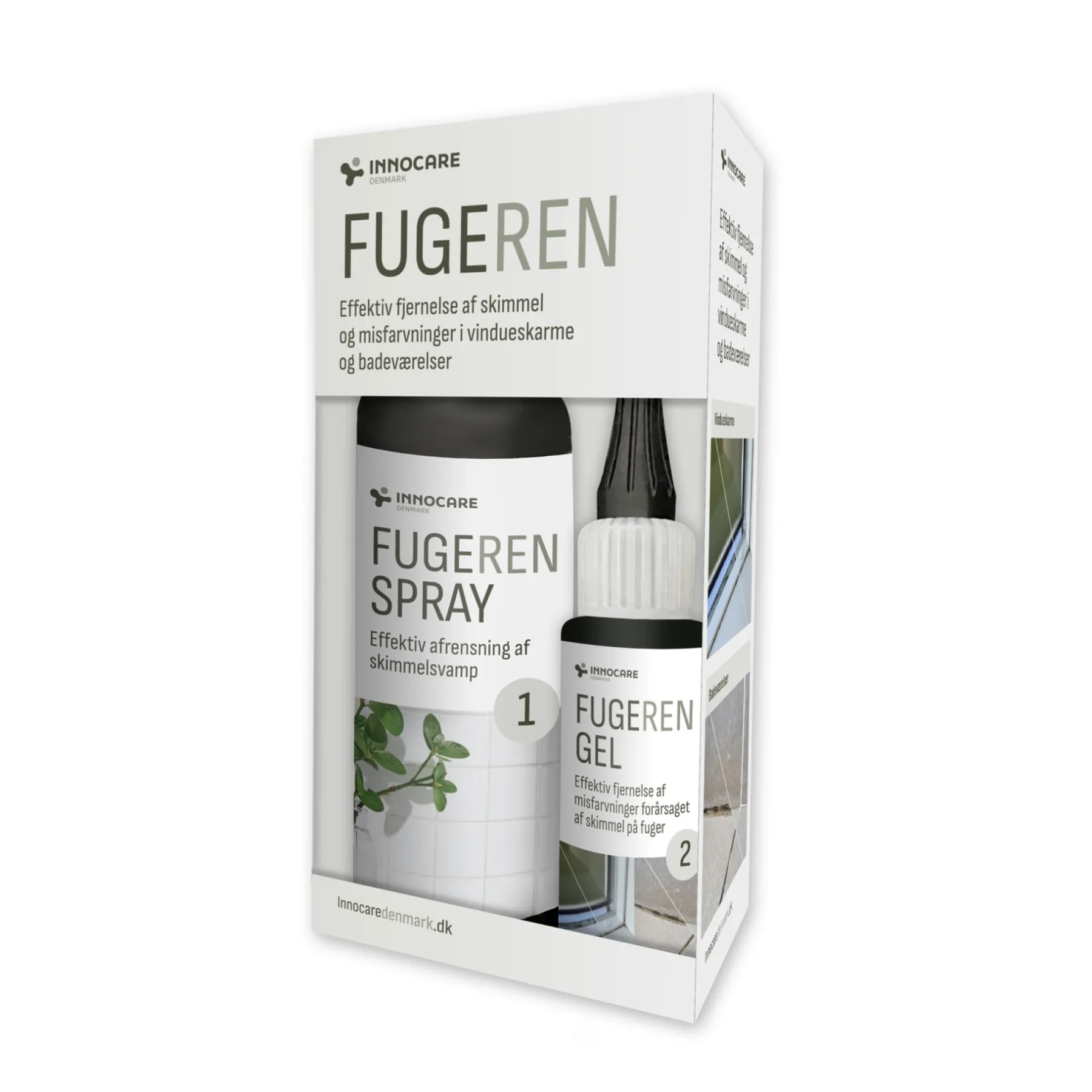 Kemi ^ INNOCARE FUGE REN RENGØRINGSSÆT 60 + 30 ML