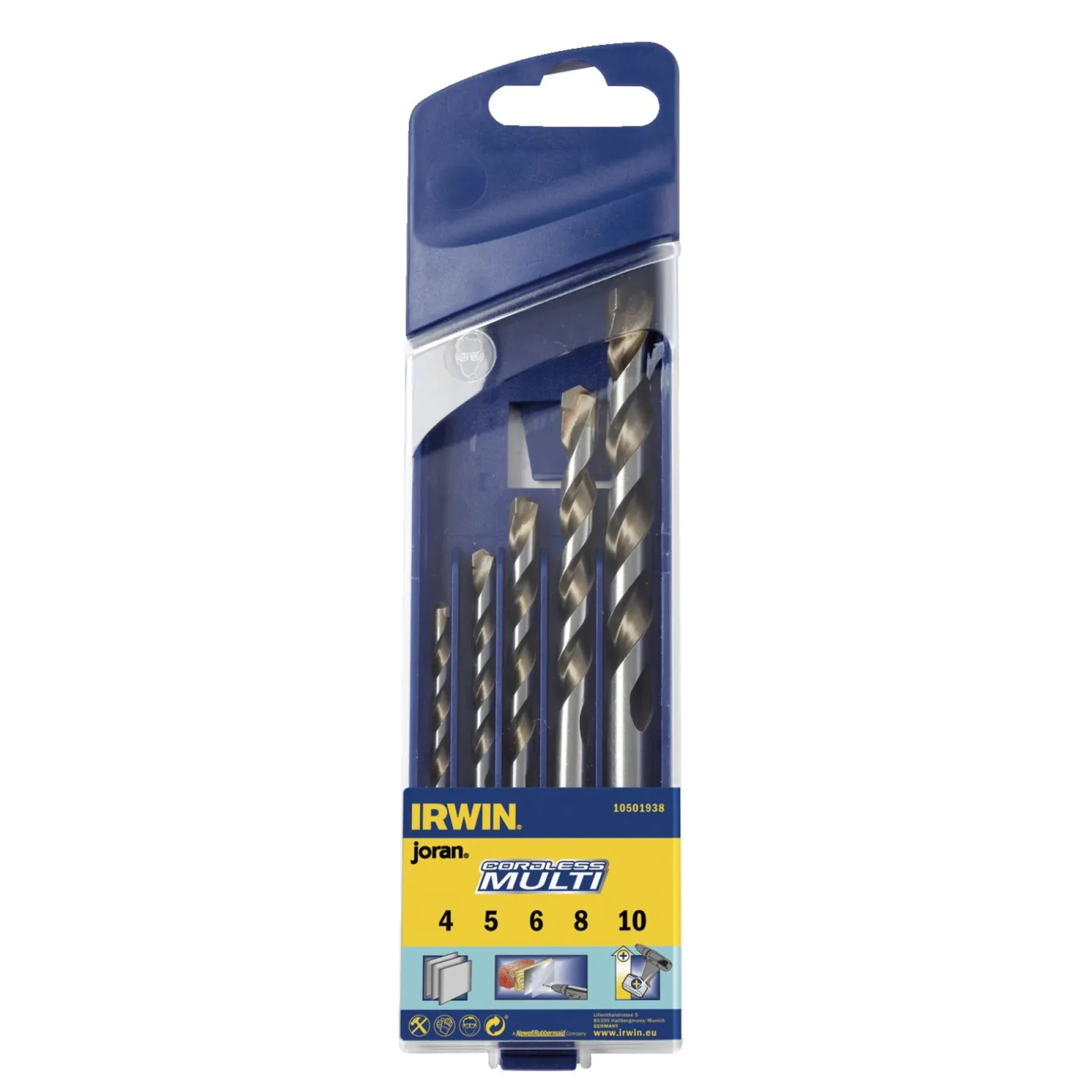 Tilbehør Elværktøj ^ Irwin CORDLESS 10501938 UNIVERSALBOR 5 STK