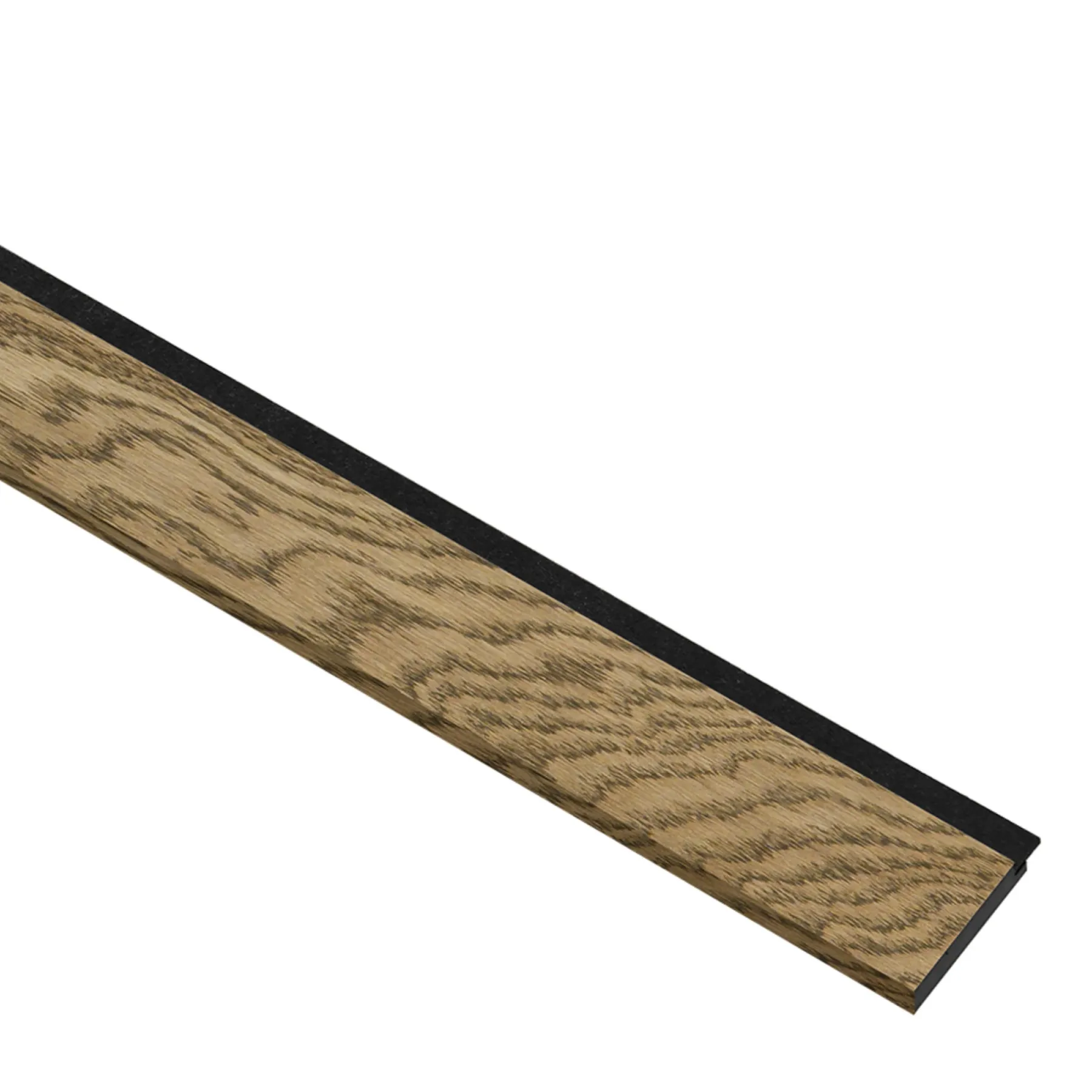 Akustikpanel ^ I-Wood AFSLUTNINGSLISTE EG, MØRKEBRUN OLIE 17 X 67 X 2400 MM