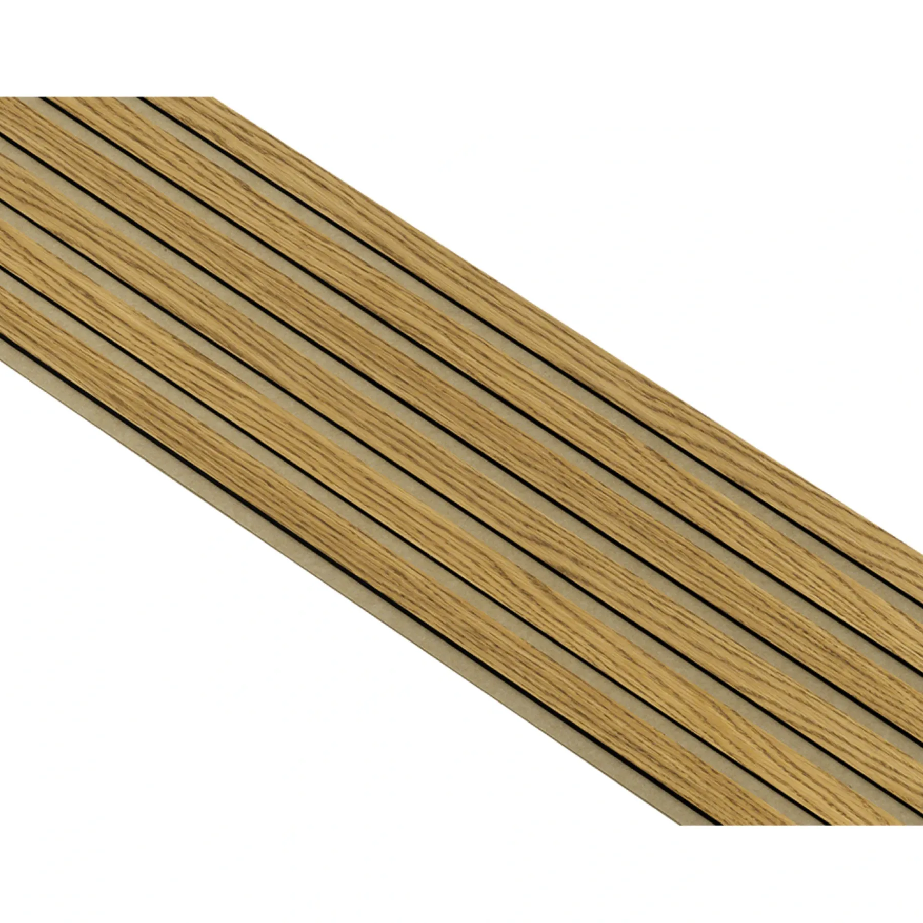 Akustikpanel ^ I-Wood AKUSTIKPANEL EG BRUN OLIE 17 X 300 X 2400 MM