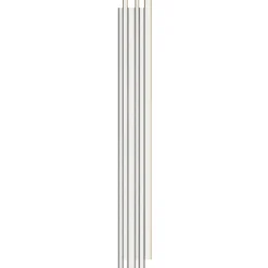 Akustikpanel ^ I-Wood AKUSTIKPANEL EG HVIDMALET 16 X 300 X 2400 MM