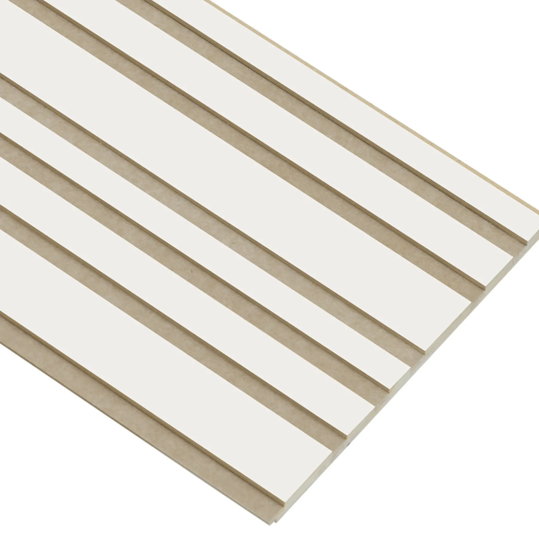 Akustikpanel ^ I-Wood AKUSTIKPANEL EG HVIDMALET 16 X 300 X 2400 MM