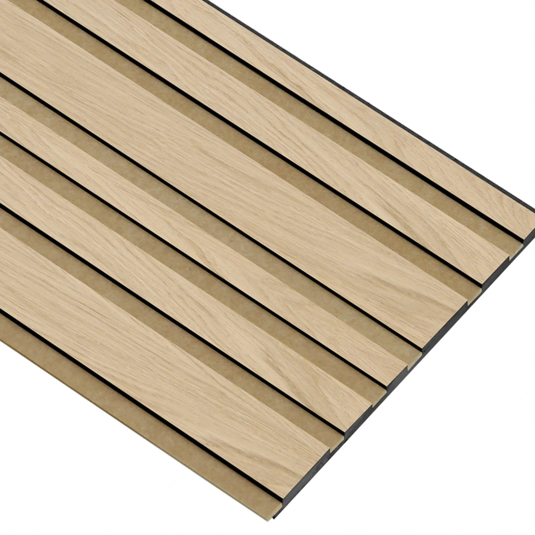 Akustikpanel ^ I-Wood AKUSTIKPANEL EG HVID OLIE 17 X 300 X 2400 MM