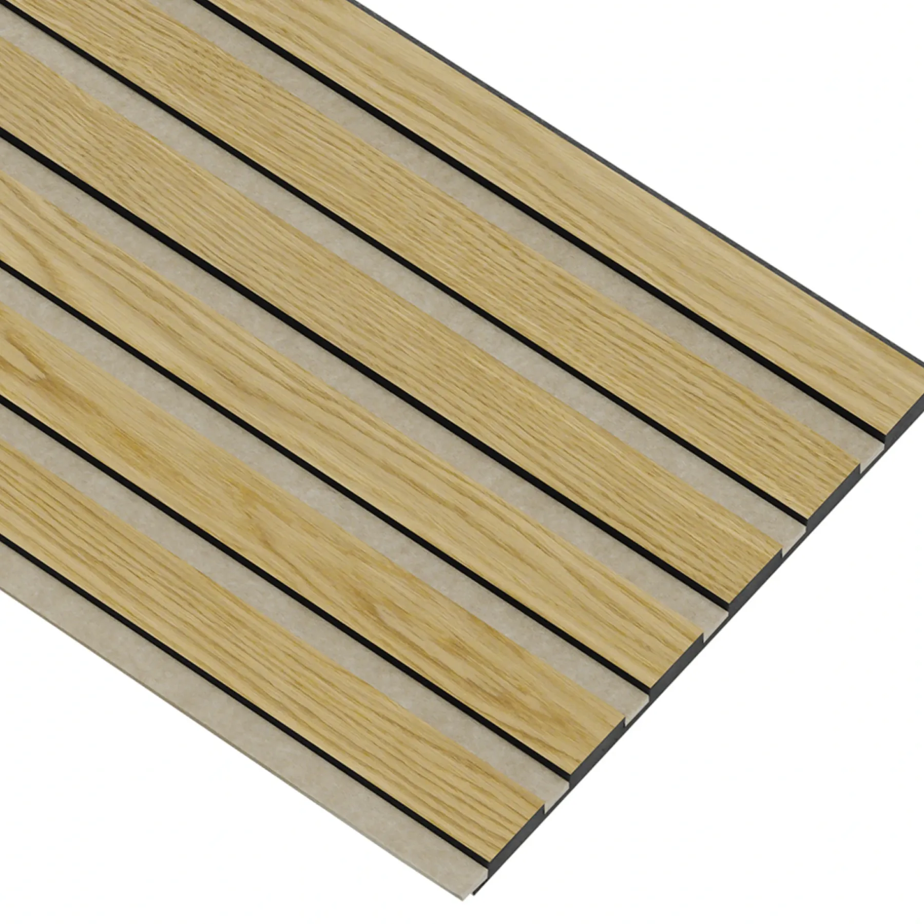 Akustikpanel ^ I-Wood AKUSTIKPANEL EG KLAR OLIE 17 X 300 X 2400 MM