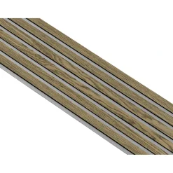 Akustikpanel ^ I-Wood AKUSTIKPANEL EG MØRKEBRUN OLIE 17 X 300 X 2400 MM
