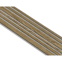 Akustikpanel ^ I-Wood AKUSTIKPANEL EG MØRKEBRUN OLIE 17 X 300 X 2400 MM