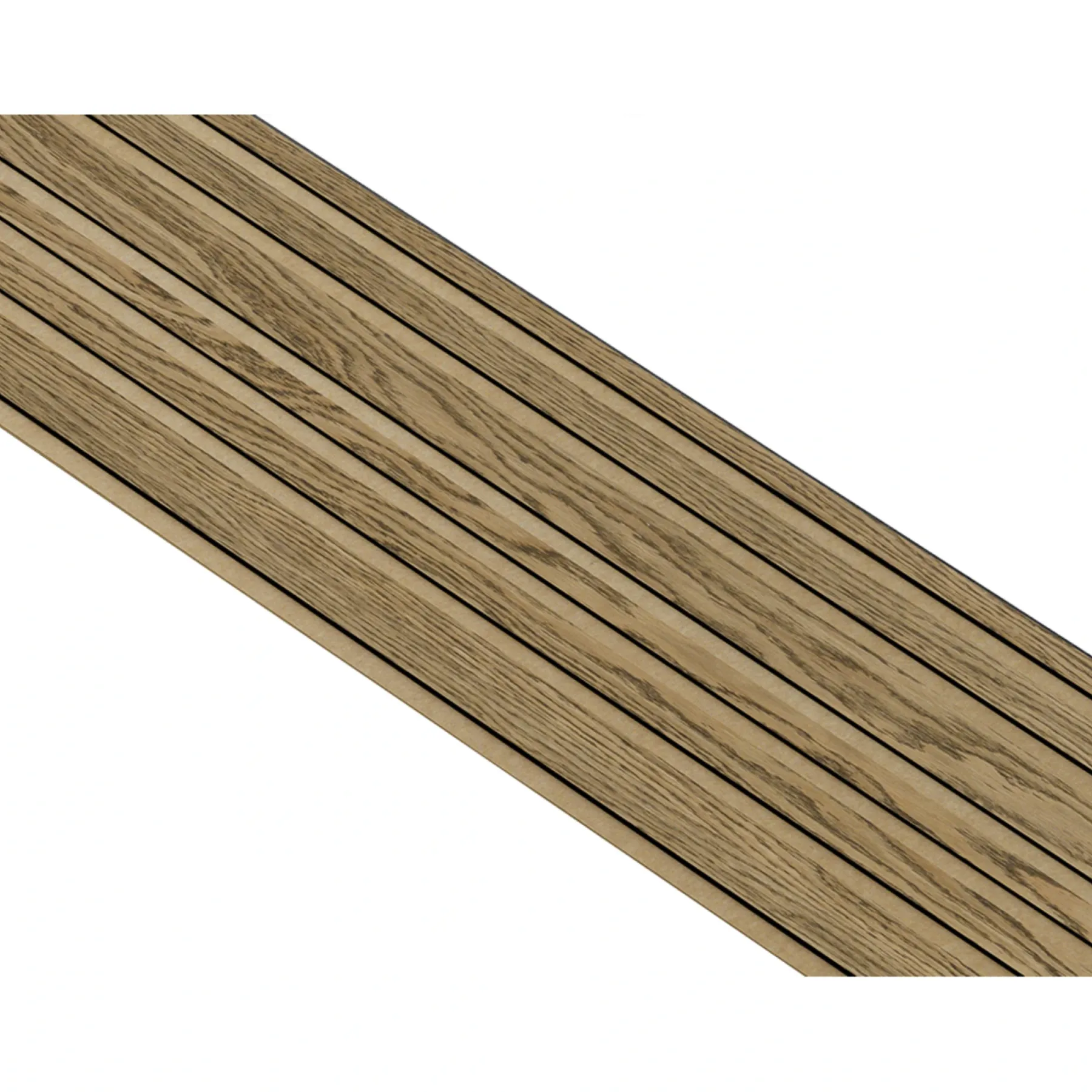 Akustikpanel ^ I-Wood AKUSTIKPANEL EG MØRKEBRUN OLIE 17 X 300 X 2400 MM